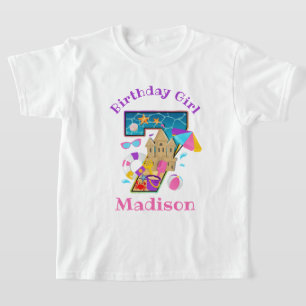 T-shirt beach party Septième anniversaire chemise natation