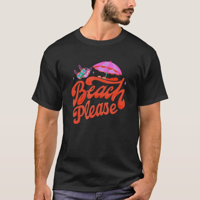 T-shirt Beach Please! Island Beach (Devant)