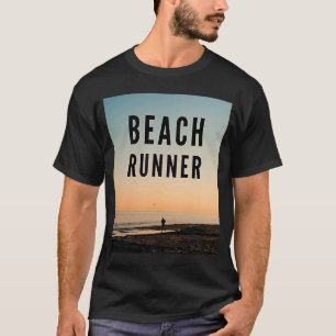 T-shirt Beach Runner sur la plage