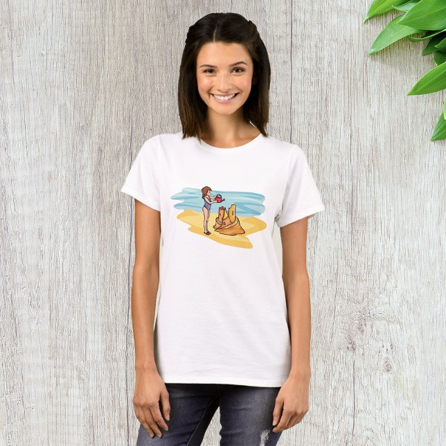 T-shirt Beach Sandcastle (Créateur téléchargé)
