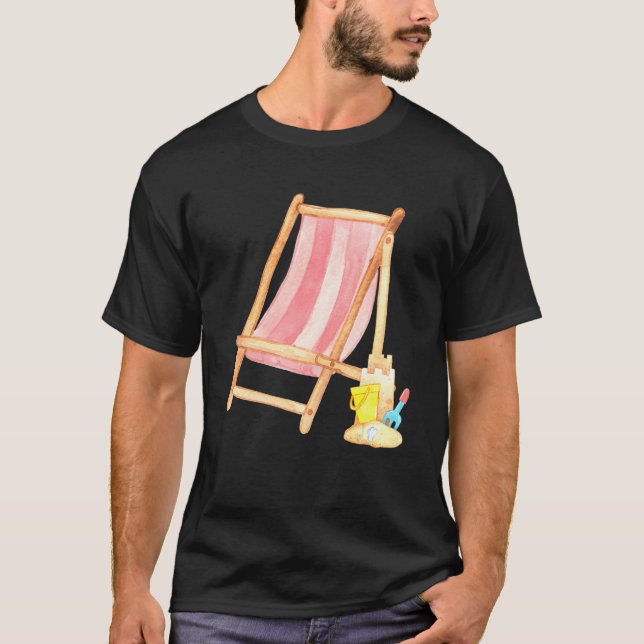 T-shirt BEACH TIME Classic beach chair (Devant)