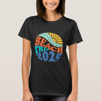 T-shirt Beach Trip 2025 Beach Matching Famille Vacat d'été
