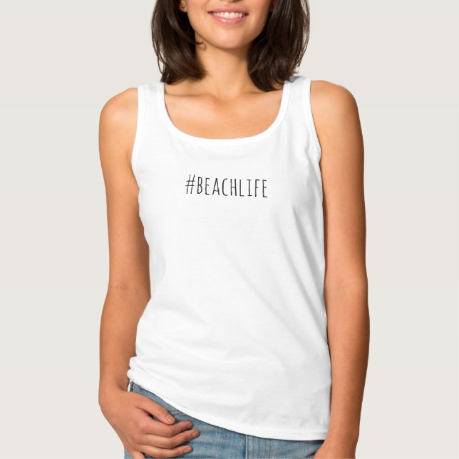 T-shirt #BeachLife - réservoir d'été (Devant)