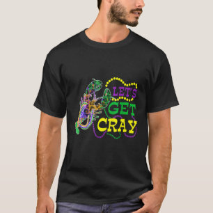 T-shirt Beads Bling Obtenons Cray Dabbing Crawfish Mardi