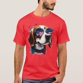 T-SHIRT BEAGLE 4 JUILLET 2