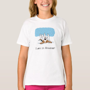 T-shirt Beagle aime l'hiver - Laisser la neige chien vacan