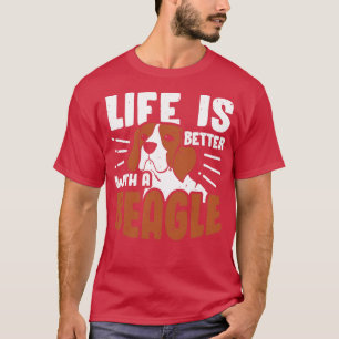 T-shirt Beagle Amoureux des chiens Maman Papa Cadeau