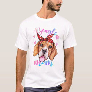 T-shirt Beagle Chien Maman Mama Chien