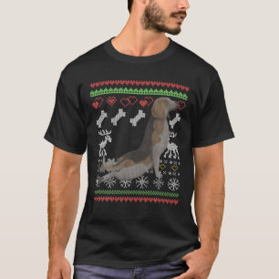 T-shirt Beagle Chien Père Noël Moche Motif de Noël X-Ma