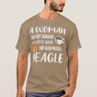 T-shirt Beagle chien propriétaire de café amoureux chien v