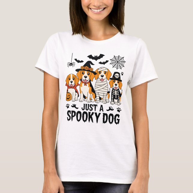 T-shirt Beagle Chiens d'Halloween (Devant)