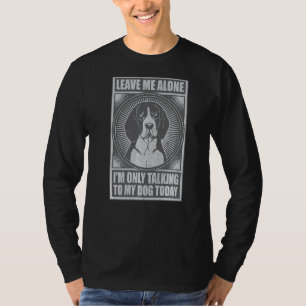 T-shirt Beagle Chiot Je ne parle qu'à mon chien aujourd'hu