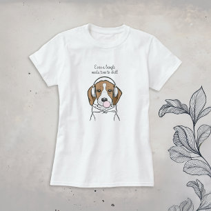 T-shirt Beagle de refroidissement avec Bubblegum mignon ch