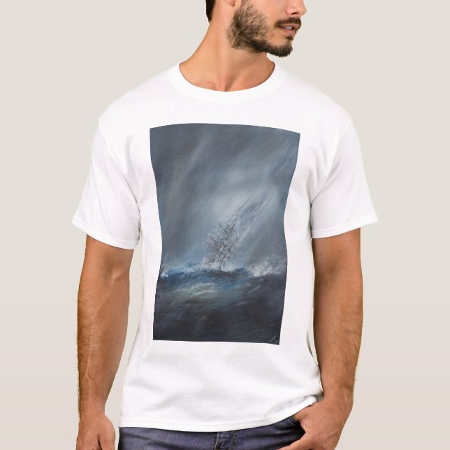 T-shirt Beagle de voie HMP dans la tempête outre le Cap (Devant)