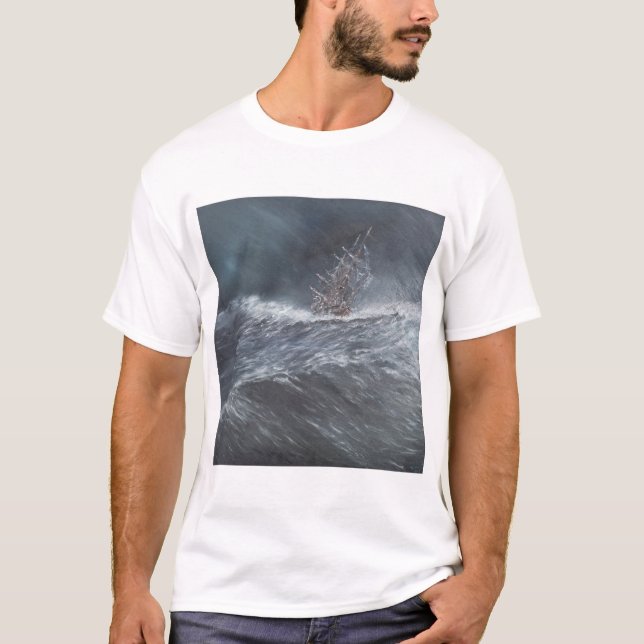 T-shirt Beagle de voie HMP dans une tempête outre du Cap (Devant)