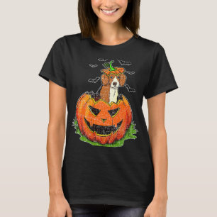 T-shirt Beagle d'Halloween mignon Citrouille Jack-o'-lante