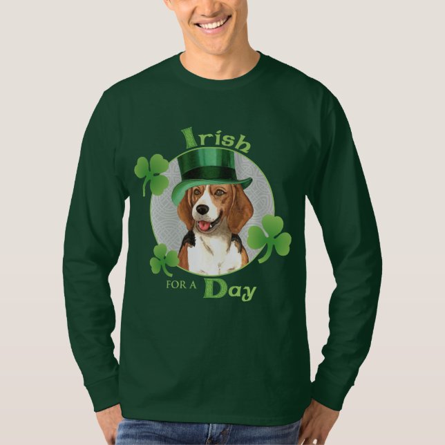 T-shirt Beagle du jour de St Patrick (Devant)