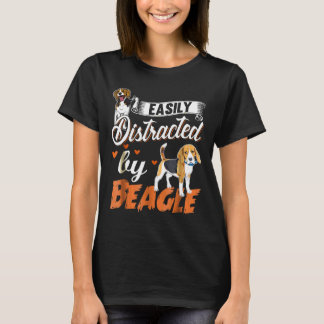 T-shirt Beagle Facilement Distrait Par Beagle