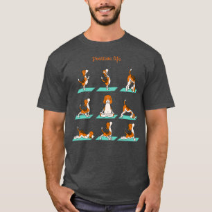T-shirt Beagle faisant du yoga