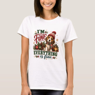 T-shirt Beagle Fin Tout Va Bien