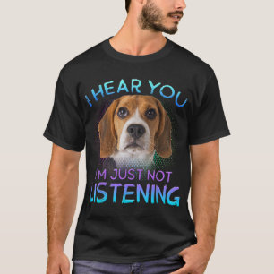 T-shirt Beagle je vous entends ne pas écouter