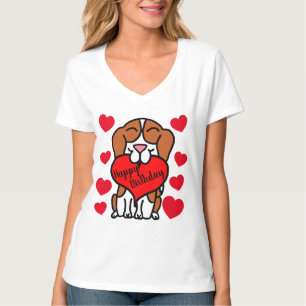 T-shirt Beagle Joyeux Amoureux des chiens d'anniversaire