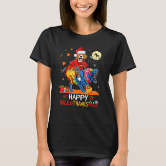 T-shirt Beagle Joyeux Hallothanksmas Halloween Thanksgivin