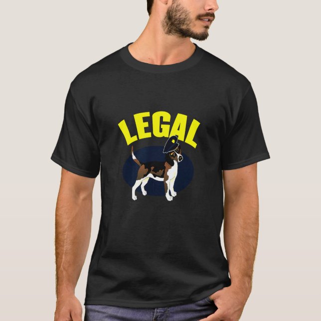 T-shirt Beagle juridique (Devant)