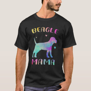 T-shirt Beagle Mama Beagle coloré Lover Dog Maman