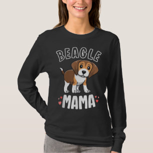 T-shirt Beagle Mama Chien Maman Pour Femmes Cadeau Pour Be