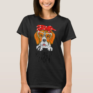T-shirt Beagle Maman Dog Mama Fille Fête des Mères Beagle