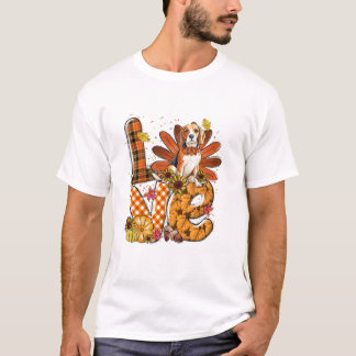 T-shirt Beagle Mignon de Thanksgiving