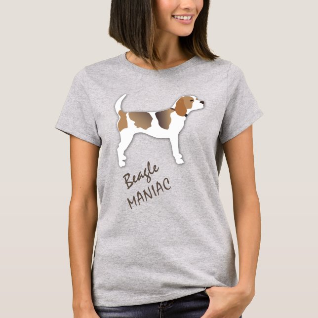 T-shirt Beagle mignon Maniac (Devant)