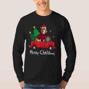 T-shirt Beagle Noël Camion Arbre Maman Papa Papa Chien 1