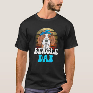 T-shirt Beagle Papa Chien Beagles Chiot Père Papa Papa Pap