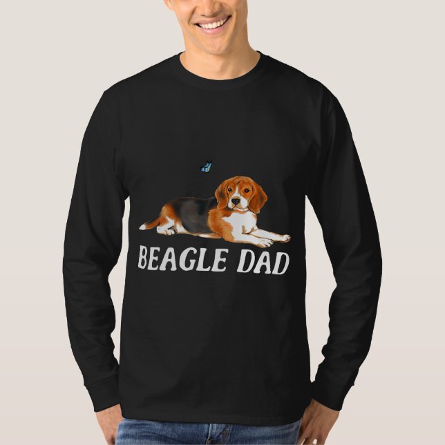 T-shirt Beagle Papa Chien Tee Beagle (Devant)