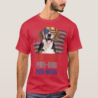 T-shirt beagle Pro God Pro Dogs