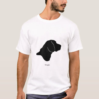 T-shirt Beagle - silhouette noire