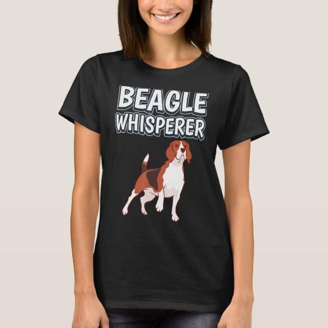 T-shirt Beagle Whisperer Chien Propriétaire Devis Beagles (Devant)