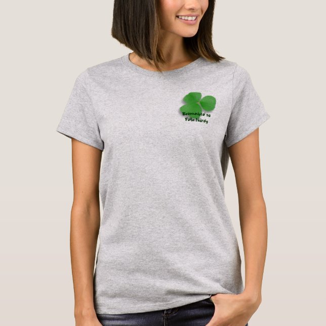 T-shirt Beannachta na File Pdraig Happy Jour de la Saint P (Devant)