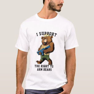 T-shirt Bear Arms Tee, Funny Je soutiens droit à Arm Bears