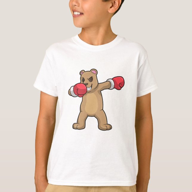 T-shirt Bear as Boxer at Boxer & Hip hop Dance Dab (Devant)