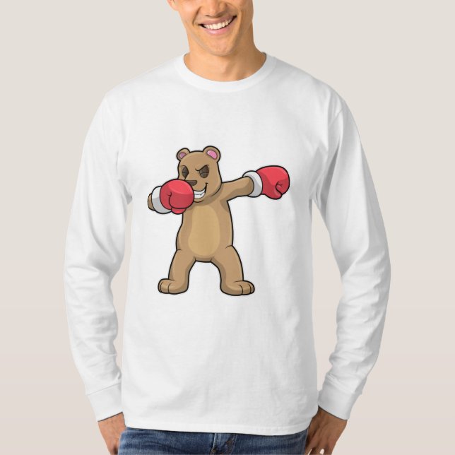 T-shirt Bear as Boxer at Boxer & Hip hop Dance Dab (Devant)