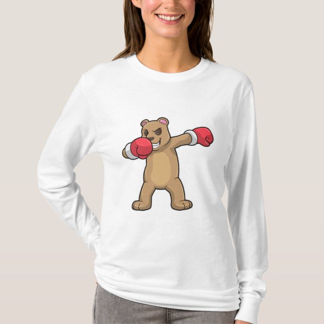 T-shirt Bear as Boxer at Boxer & Hip hop Dance Dab (Devant)