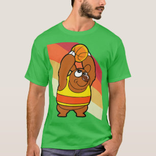 T-shirt Bear Basketball Joueur Animal Funny Premium