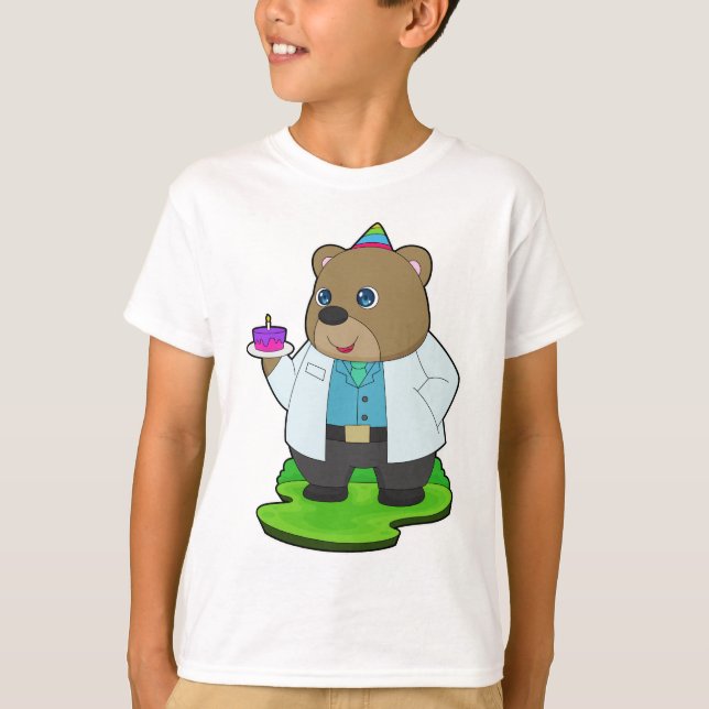 T-shirt Bear Birthday Doctor (Devant)