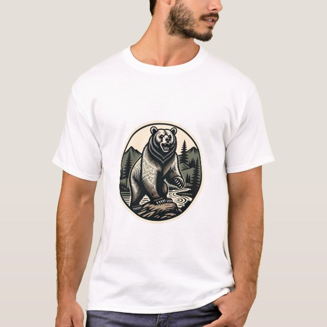 T-shirt Bear Crest Forest (Devant)