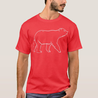 T-shirt Bear Doodle DrawingCool Bear Design for Animal Lov