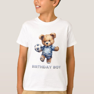 T-shirt Bear en peluche mignonne et soccer fête d'annivers