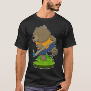 T-shirt Bear Field hockey Hockey stick